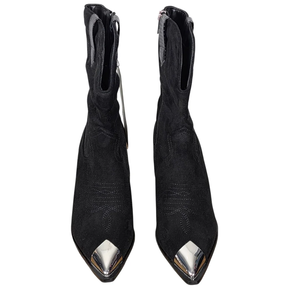 The Drop Sandra Heeled Cowboy Boots SZ 8.5 - Picture 2 of 5